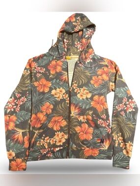 Aviator Nation Kauai Tropical Zip Hoodie – Size Medium